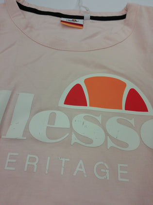 ELLESSE T-Shirt Top Size S Coated Front Round Neck Short Sleeve gallery photo number 9
