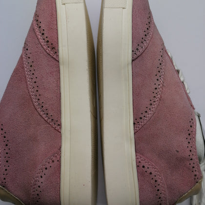 PIERRE CARDIN Suede Leather Sneakers EU 37 UK 4 US 5 Worn Look Brogue Low Top gallery photo number 9
