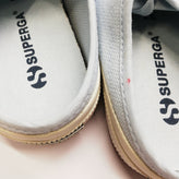SUPERGA Canvas Mule Sneakers Size 37 UK 4 US 6.5 Branded Grommets Logo Patch gallery photo number 5