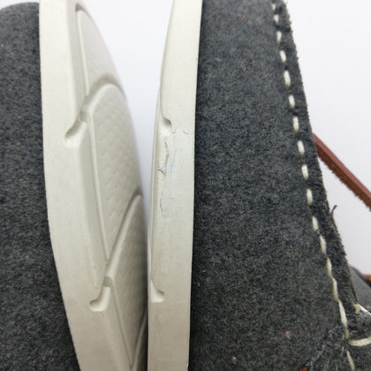 SUPERGA Felt & Faux Fur Deck Shoes Size 39 UK 5.5 US 6.5 Grey Logo Details gallery photo number 10