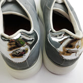 RRP €170 ALBERTO GUARDIANI Leather Sneakers EU 38 UK 5 US 7.5 Metallic Effect gallery photo number 10