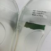 BADGLEY MISCHKA Rubber Slide Sandals EU 40 UK 7 US 9 Transparent Glitter Cut Out gallery photo number 9