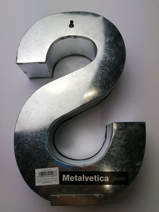 SELETTI METALVETICA Oversized Aluminium Letter S Wall Mounted gallery photo number 7