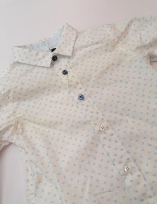 ALETTA Shirt Size 6M / 68CM Patterned Button Up Long Sleeve Made in Italy gallery photo number 7