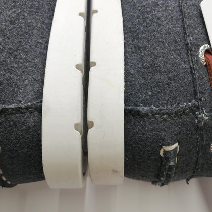 SUPERGA Felt & Faux Fur Deck Shoes Size 39 UK 5.5 US 6.5 Grey Logo Details gallery photo number 11