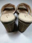 RRP€175 FEDERICA STELLA Leather Mule Sandals EU39 UK6 US9 Studded Made in Italy gallery photo number 10