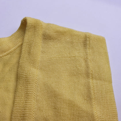 SOTTOMETTIMI Merino Wool Knitted Vest Top Size L Sleeveless Scoop Neck gallery photo number 7