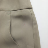 P.A.R.O.S.H. Crepe Shorts Size M Grey Pleated Front Zip Fly Made in Italy gallery photo number 8