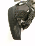 DIVINE FOLLIE T-Strap Sandals EU 38 UK 5 US 8 Leather Insoles Bow Rhinestones gallery photo number 7