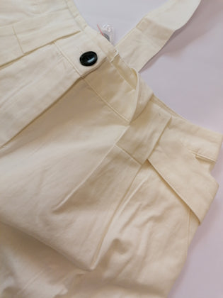 COMPANIA FANTASTICA Pleated Trousers Size M Belted Zip Fly Cropped Regular Fit gallery photo number 9