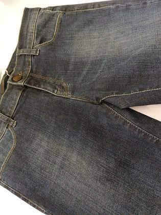 # 7.24 Jeans Size 28 Stretch Garment Dye Flared Leg Zip Fly Made in Italy gallery photo number 9