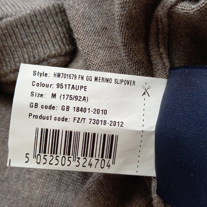 RRP €155 HACKETT Merino Wool Tank Top Size M Thin Knit Melange Effect V Neck gallery photo number 10