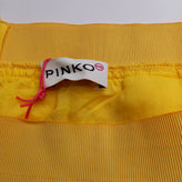 RRP €125 PINKO UP Jacquard A-Line Skirt Size XL / 16Y Yellow Zip Back gallery photo number 3