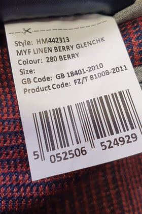 RRP€575 HACKETT Linen Blazer Jacket Size 40R 50R M Glen Check Notch Lapel Collar gallery photo number 12