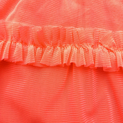 MOLLY BRACKEN Tiered Skirt One Size Stretch Neon Pink Ruffled Elasticated Waist gallery photo number 9