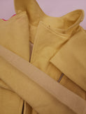 GAIALUNA Sweat Biker Jacket Size 34 / 8Y Belted Asymmetric Zip Collared gallery photo number 8